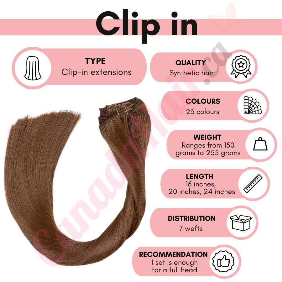 Chestnut Brown Invisible Wire Hair Extensions Fake Hair Synthetic Hair  Chestnut Brown