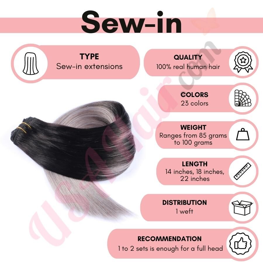 Human Hair Sew in Hair Extensions 24 inch Curly Sew in Weft Hair Extensions Human Hair Chocolate Brown Sew in Human Hair Extensions Hand Tied Human