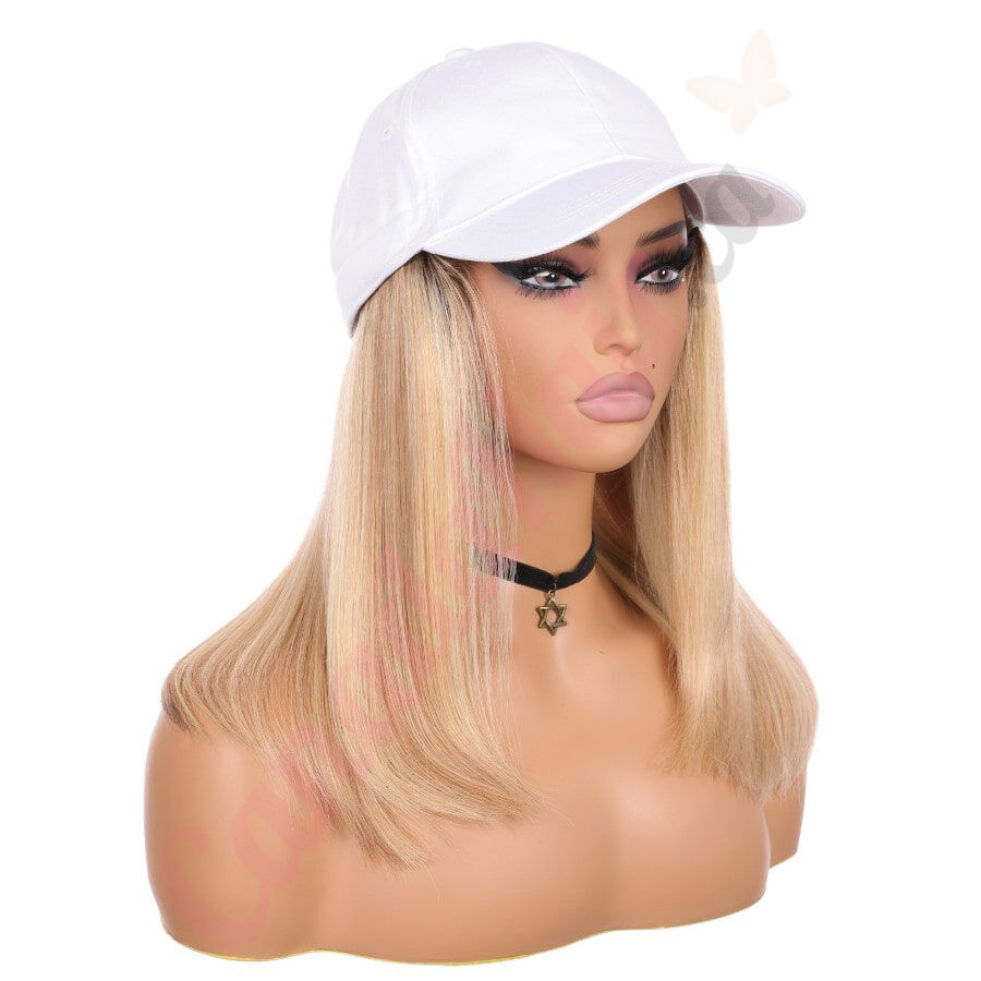 Rooted Honey Blonde Highlights 4t12 613 Wig Hat Human Hair