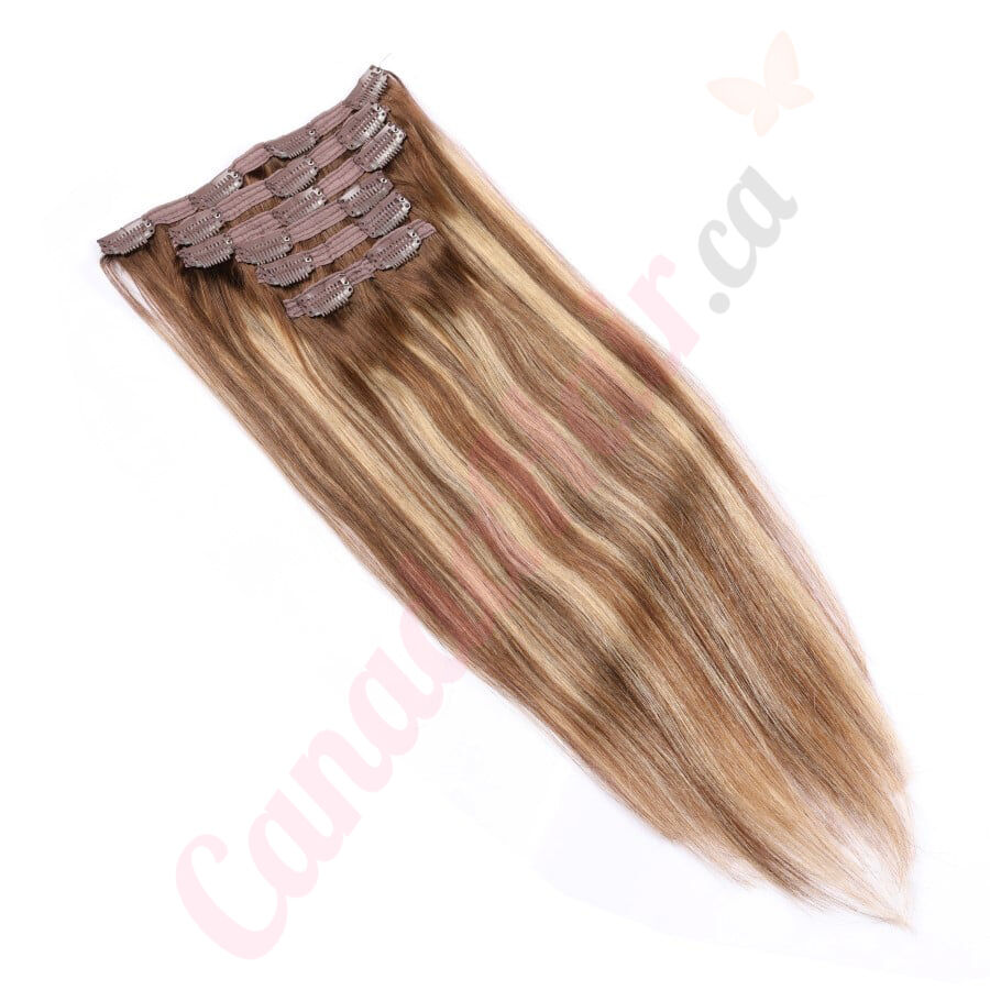Ombre Balayage Clip in hair extensions Real Human Hair Ombre Balayage