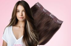 Clip in volumizer hair extensions