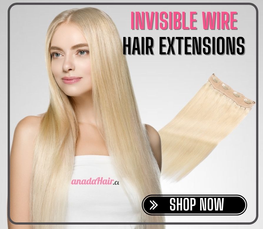 Invisible wire hair extensions