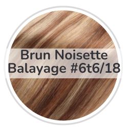 Rallonges bandes adhésives brun noisette balayage