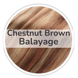 Chestnut Brown Balayage tape-in Hair Extensions