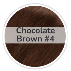 Chocolate brown tape-in extensions