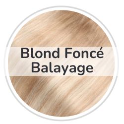 Rallonges à clips blond foncé balayage