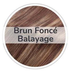 Rallonges bandes adhésives brun foncé balayage