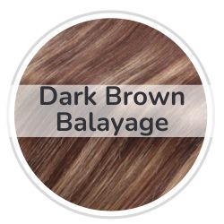 Dark Brown Balayage tape-in Hair Extensions