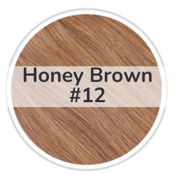 Honey brown #12 tape-in extensions