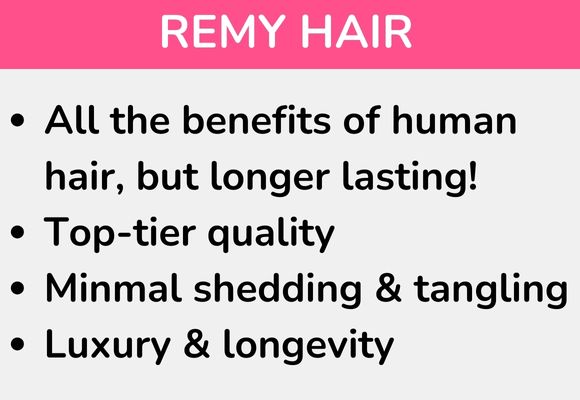 Remy hair micro-loop extensions