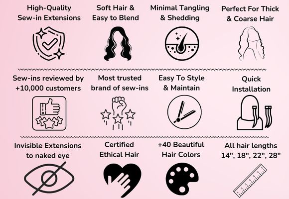 Sew in extensions benefits