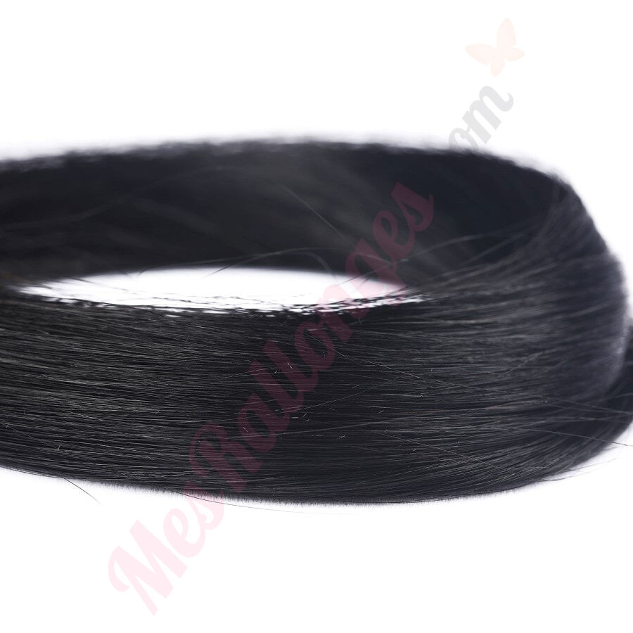 Noir Foncé (#1) Rallonges KÉRATINES  Extensions cheveux humains 100%  naturels
