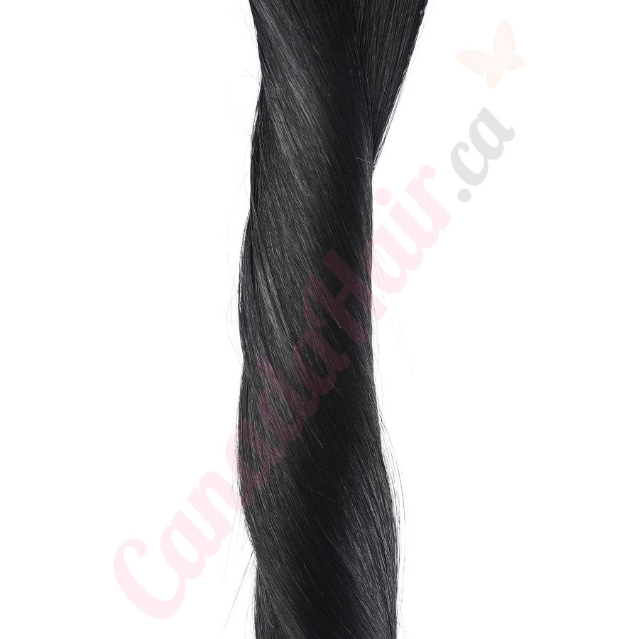Wire Extensions - Jet Black, Synthetic Hair, 24 inches