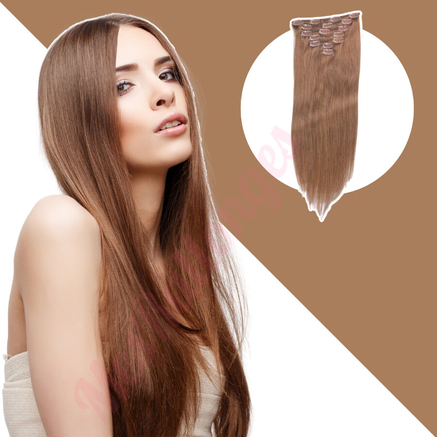 Extensions à Clips en Cheveux 100% Naturels de Qualité Professionnelle
