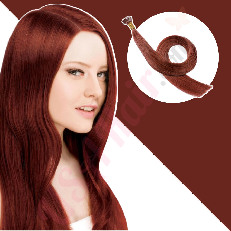 Hair extensions auburn clearance red