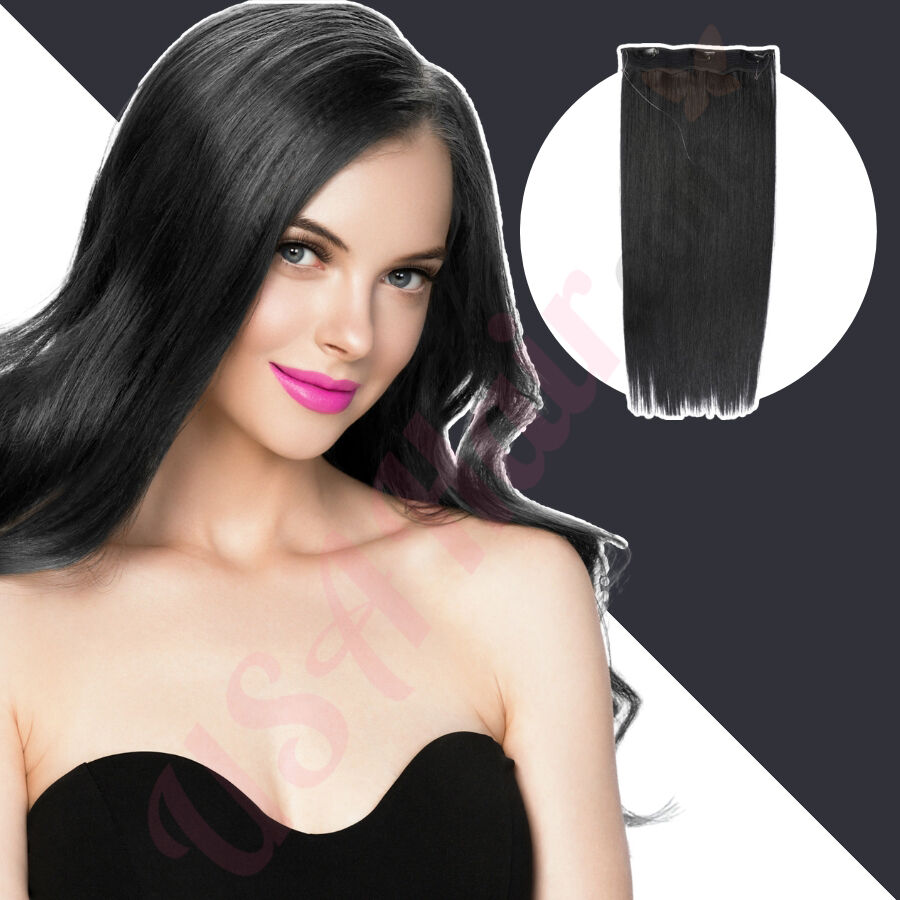 24 inch Invisible Wire Hair Extensions Fake Hair Synthetic Hair 24 inch