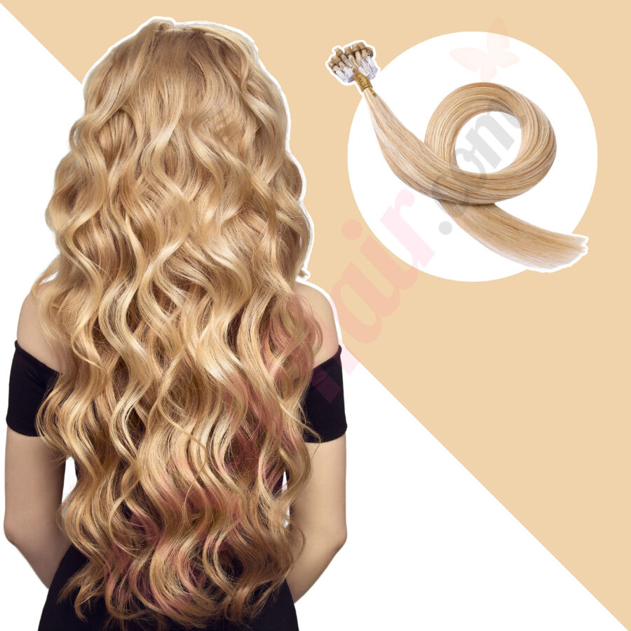 THICK 200S 1G Nano Ring 100% Remy Human Hair Extensions Micro Loop Beads  Blonde