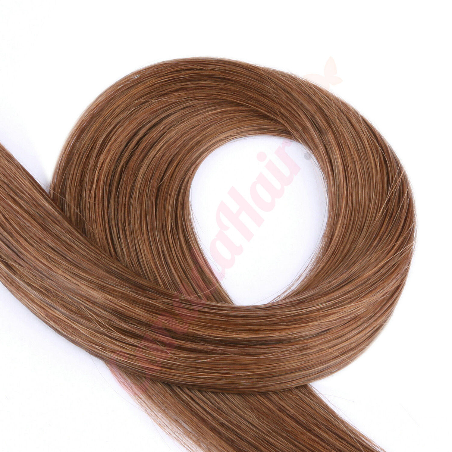 Chestnut Brown #6 Nano-rings Hair Extensions (Nano-Beads) - Human Hair