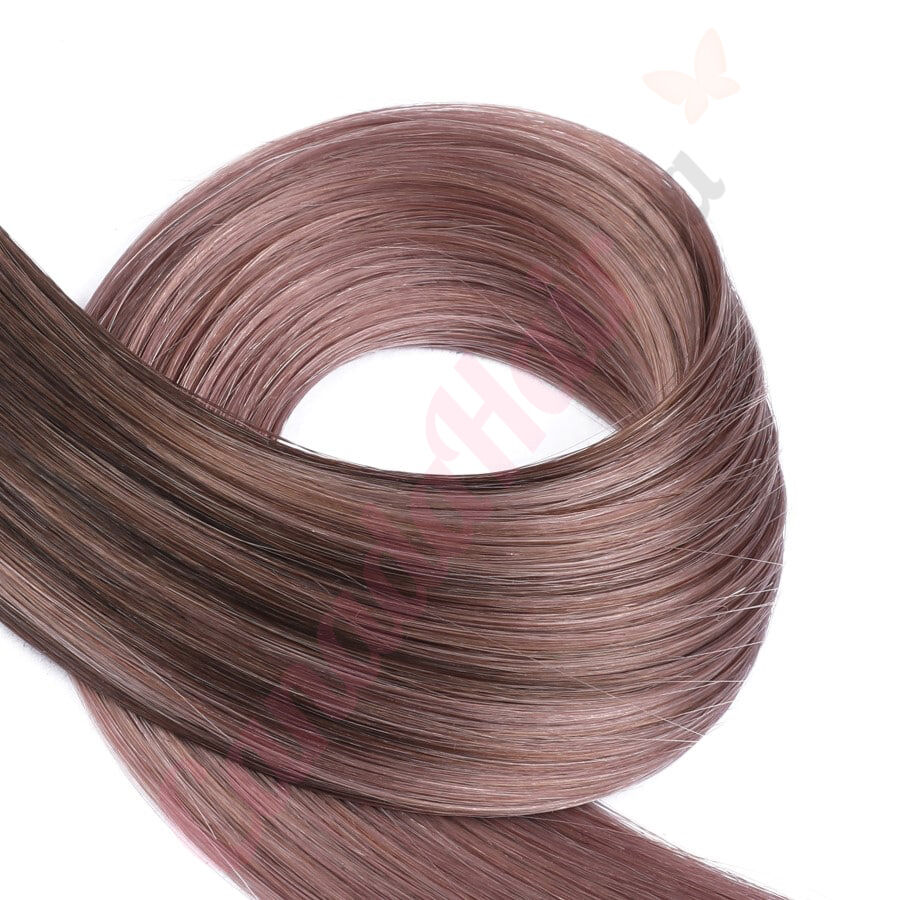 Ombre Pastel nano beads hair extensions, nano rings extensions Real Human  Hair Ombre Pastel