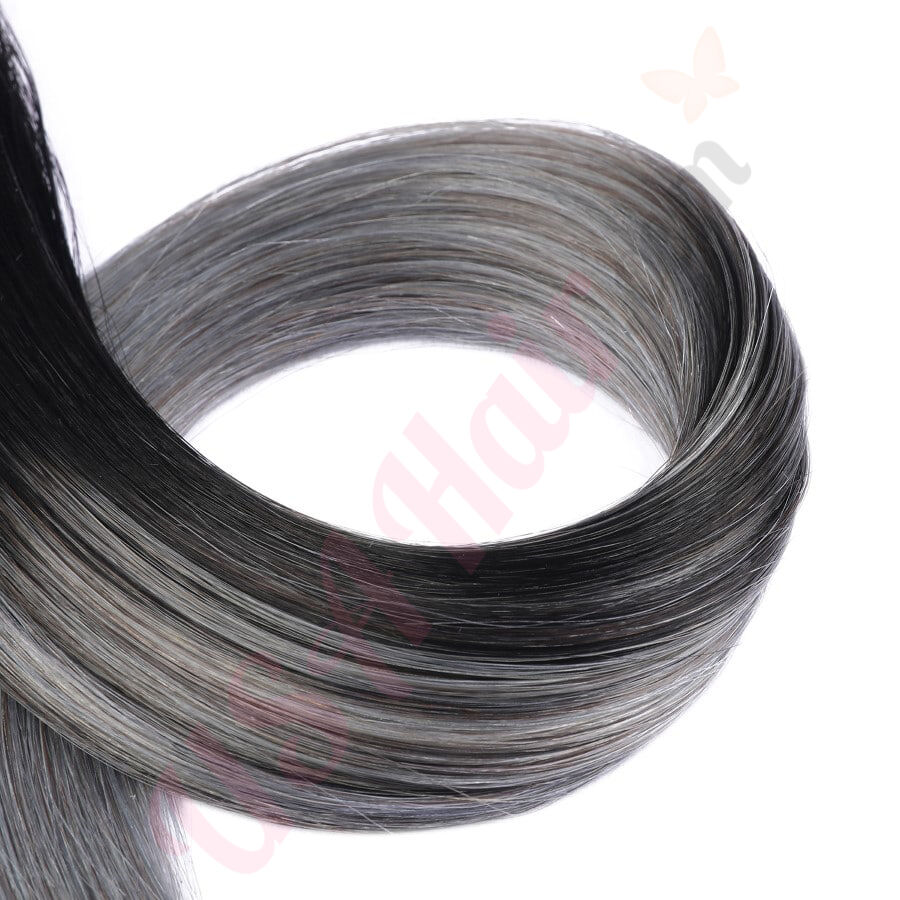 Blue Grey Ombre Hair Extensions, Silver Hair, Grey Hair Extensions, Gray  Ombre Hair, Human Hair Extensions, Full Set -  Canada