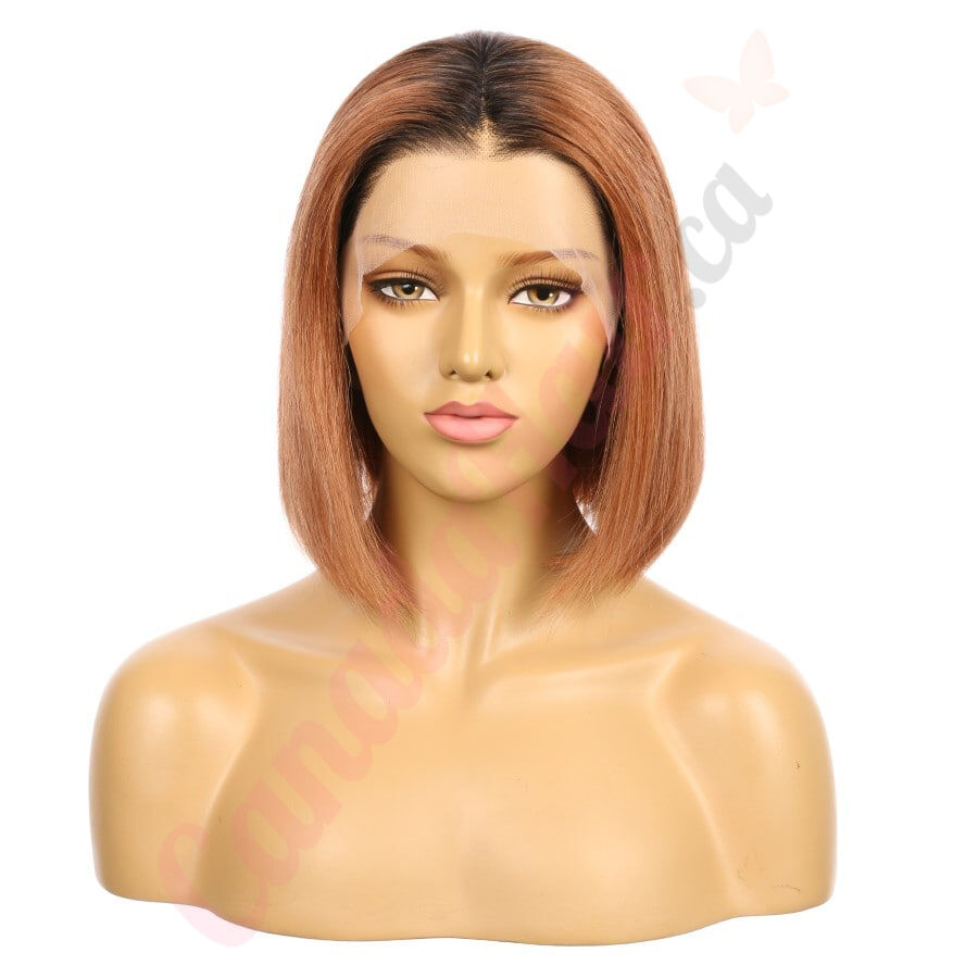 Short Colour 1bt 33 bobo Remy Human Hair Wig 10 inches Dark