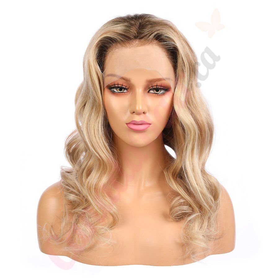 Olivia Long Blonde Remy Human Hair Wig 18 Inches