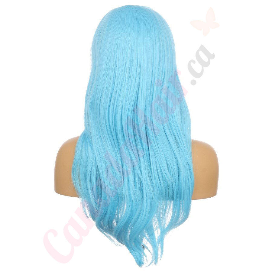 Blue long 2024 wig for sale