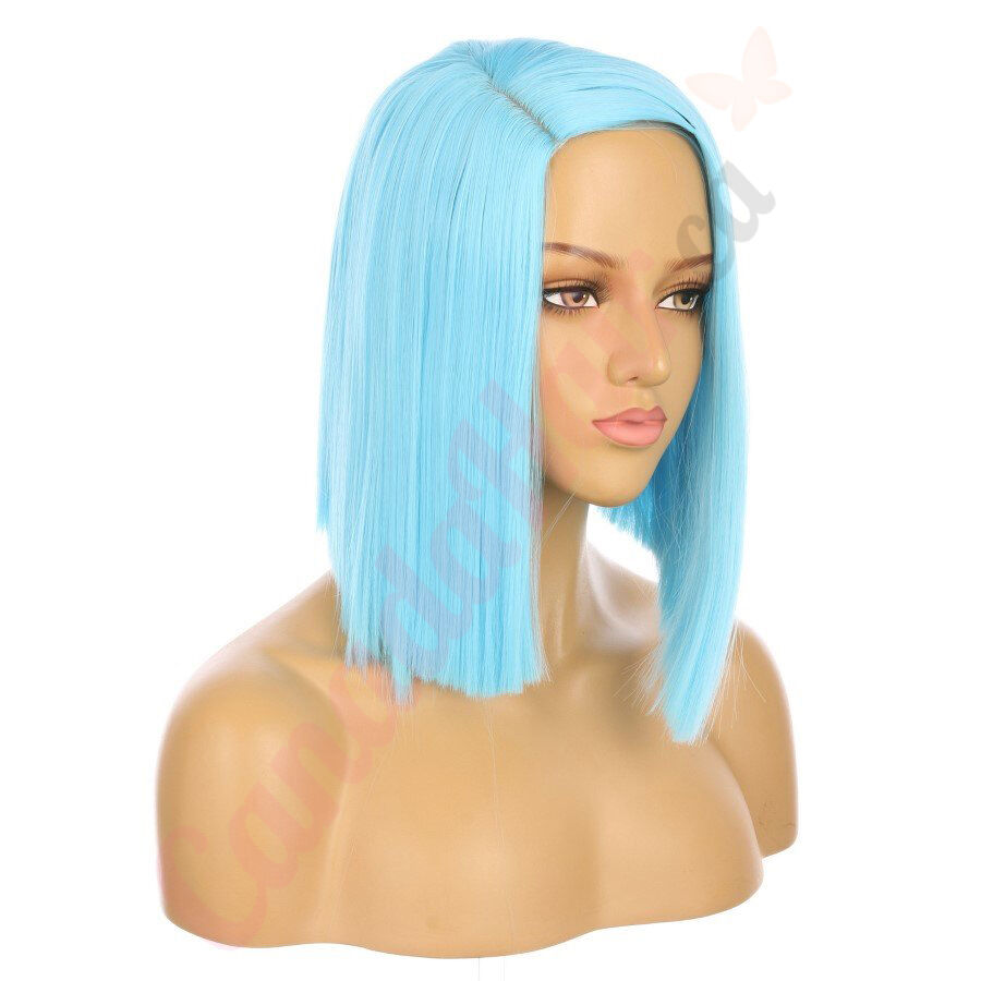 DM1810934 v4 Electric Blue Short Synthetic Hair Wig Final Sale