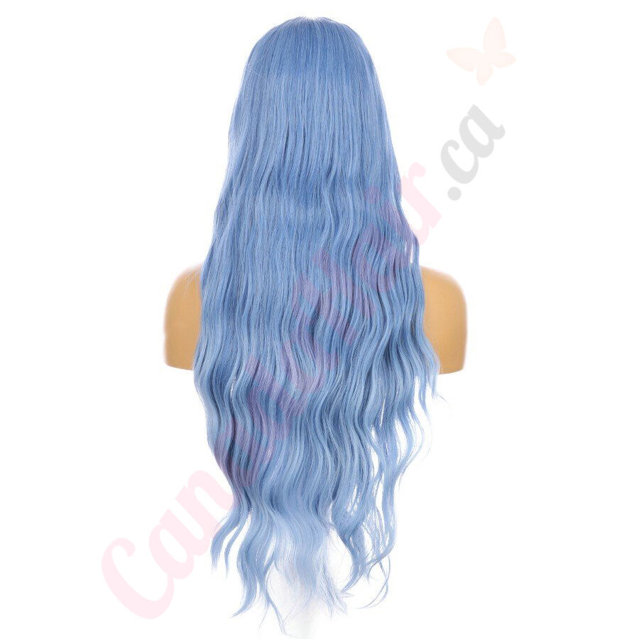 Blue long wig for sale best sale