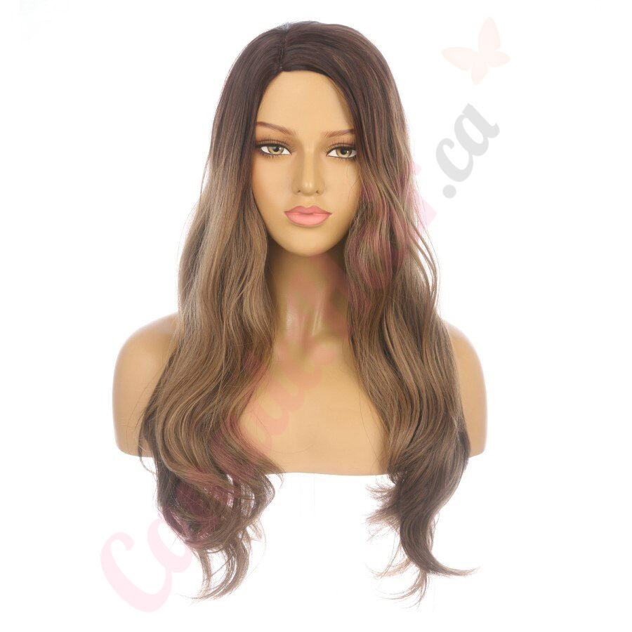 DM2031267 v4 Brown Balayage Long Synthetic Hair Wig Final Sale