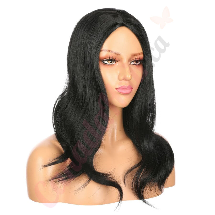 DM2031284 v4 Long Black Synthetic Hair Wig