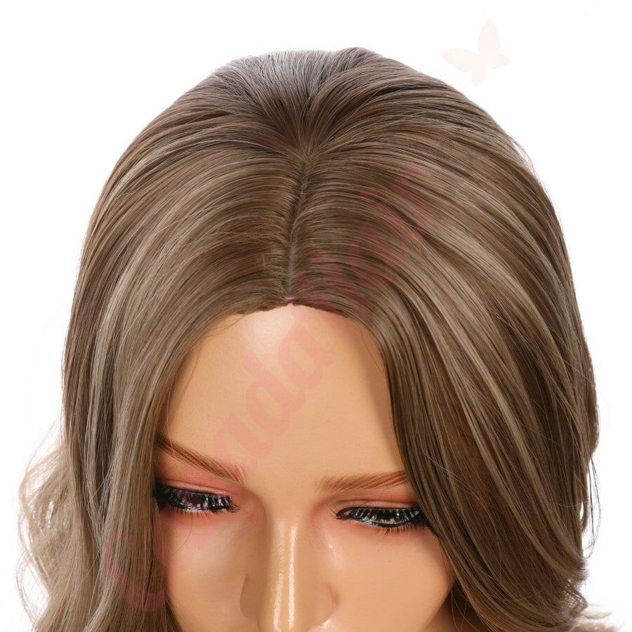 DM2031320 v4 Long Dark Blonde Highlighted Synthetic Hair Wig