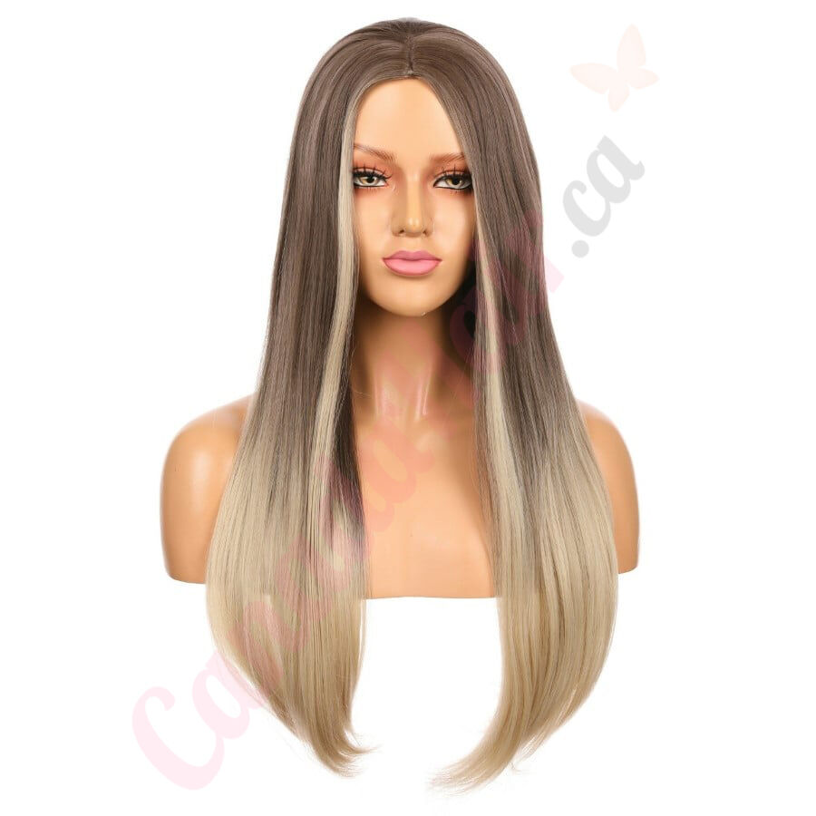 Brown synthetic cheap wig