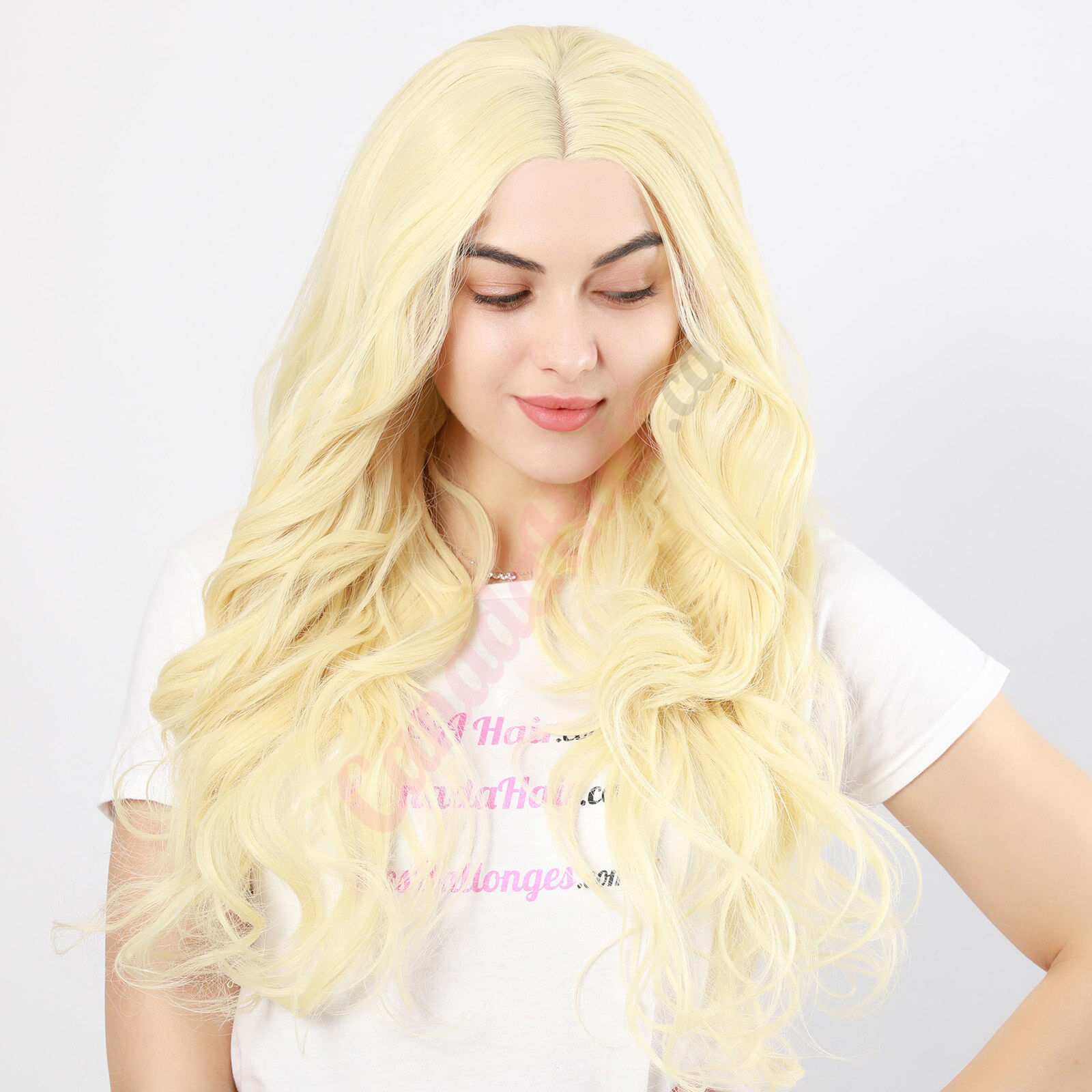 DM2031446 v4 Long Blonde Synthetic Hair Wig Final Sale