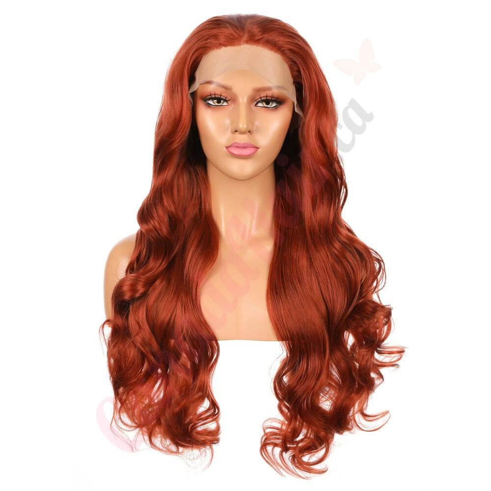 G1611041C v3 Long Red Synthetic Hair Wig Canada Hair