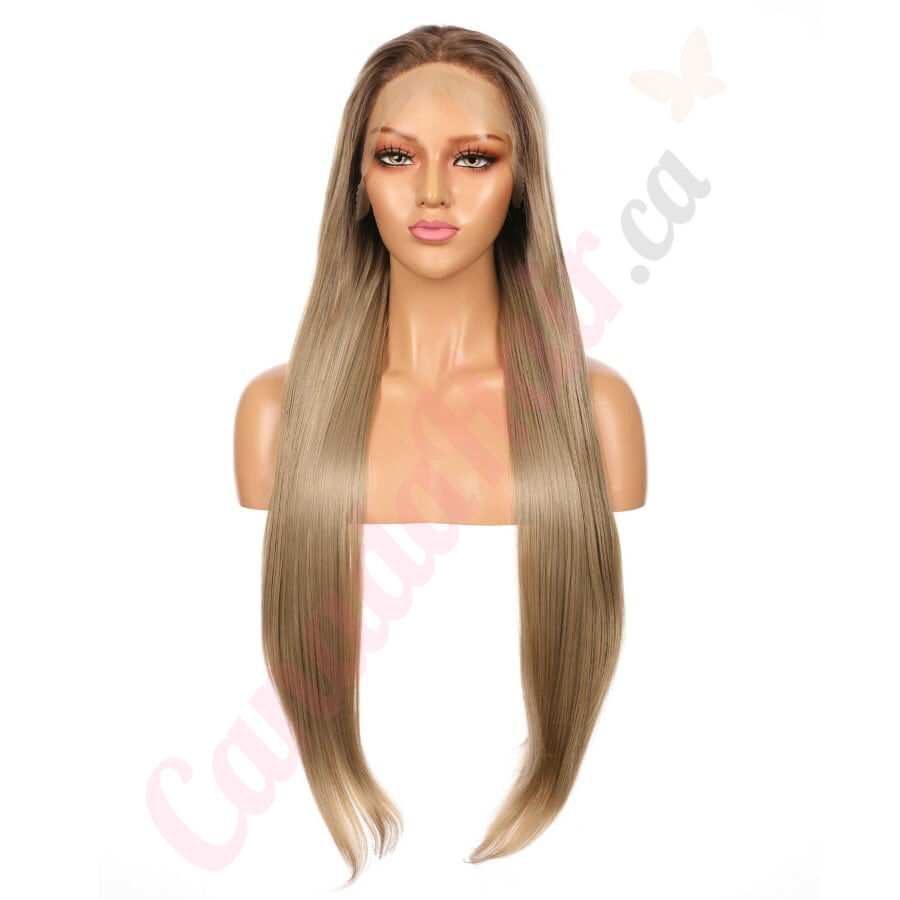 G1707327C v4 Long Light Brown Synthetic Hair Wig Final Sale