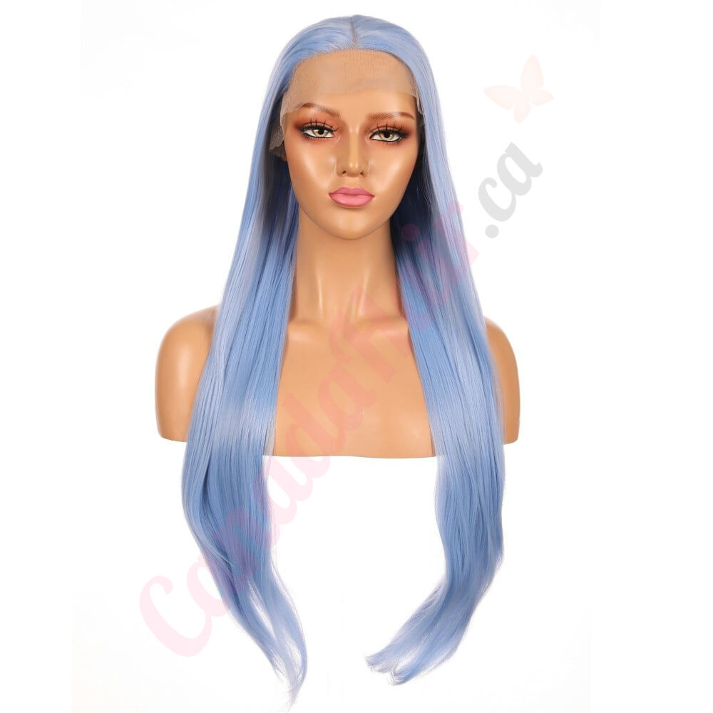 G1901632C-v3 Long Blue Synthetic Hair Wig [Final Sale]