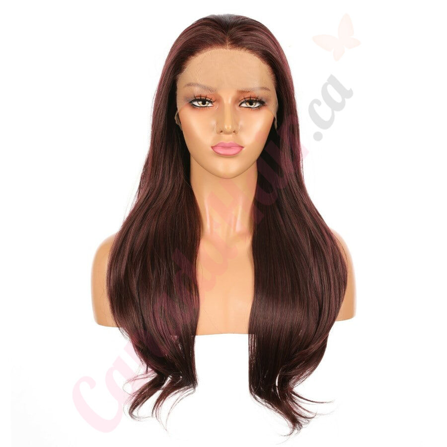 G1904878 v4 Long Brown Synthetic Hair Wig