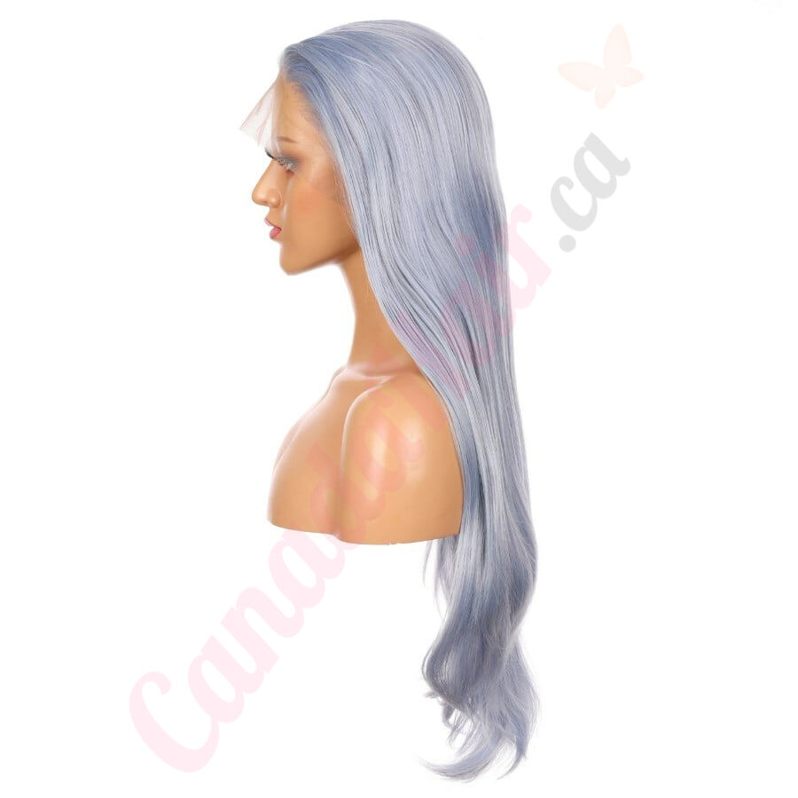 G1904889-v4 - Long Pastel Blue Synthetic Hair Wig [Final Sale]