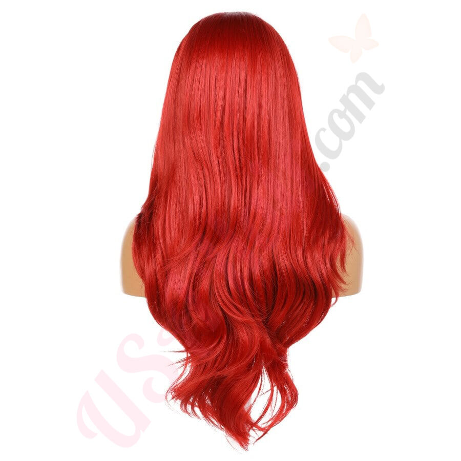 X1707479-v2 Long Red Synthetic Hair Wig [Final Sale]